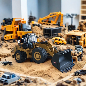 Nouveau HOSHI <span class=keywords><strong>HUINA</strong></span> <span class=keywords><strong>K966</strong></span> RC voiture 1:16 KABOLITE hydraulique métal télécommande Pushdozer alliage Simulation Construction Bulldozer camion - Product Image 3