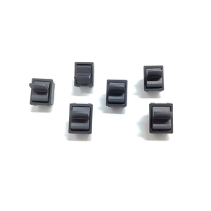 2 Pin SPST Rocker Switch ON/OFF Power <b>Control</b> 6A/10A 250V AC Black Plastic Boat Switch for Household Appliances <b>Fan</b> Electro - Product Image 1