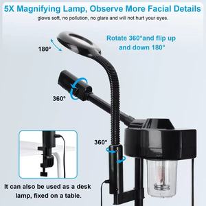 Beauty Salon Modern Portable Multi-Function Facial <b>Steamer</b> with Magnifying Glass Hydrating Features for Living Room Bedroom Use - Product Image 2