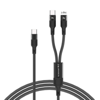 Kabel Data USB Multifungsi Somostel SMS-BW64 1 ke 2 dengan Pengisian Cepat dan Layar Digital, Tipe C Carga Rapida