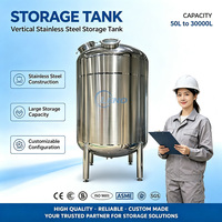 Réservoir de stockage en acier inoxydable avec agitateur magnétique monté au fond pour système de traitement de liquides chimiques