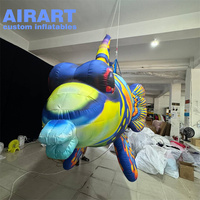 Modèle de poisson à épines gonflable de grande taille pour la décoration d'événements, ballon animal marin gonflable
