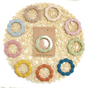 Anneaux de dentition ronds, jouets de dentition en forme de beignet, sans BPA, unisexe, en silicone de qualité alimentaire, pour bébés - Product Image 1