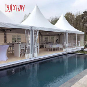 Tente Pagode Blanche en PVC de Style Arabe pour Mariages et Événements 4m x 4m 5m x 5m - Product Image 5