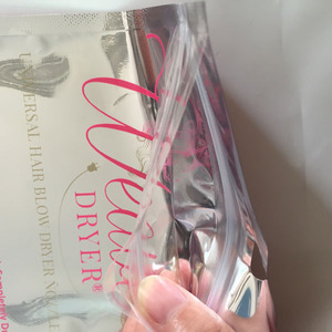 Tùy chỉnh phía trước rõ ràng trở lại lá đứng lên túi nhựa Ziplock tóc mở rộng dây kéo túi - Product Image 4