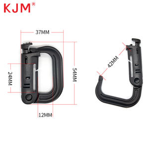 KJM 야외 전술 장비 나일론 리본 키 버클 후크 배낭 버클 액세서리 용 플라스틱 등산 - Product Image 2