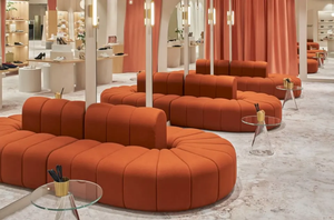 2022 vendite calde Lobby <span class=keywords><strong>S</strong></span> Shape Lounge Sofa velluto 8-10 persone divano ovale a due lati per Hotel Home Shop - Product Image 3