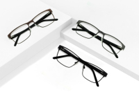 Monture de lunettes optiques rectangulaires en métal pour hommes, monture de lunettes optiques en alliage léger, 3 couleurs pour le bureau et un usage quotidien