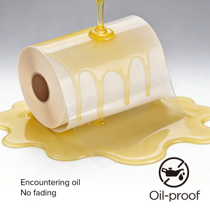 Rouleau d'étiquettes autocollantes personnalisables en PET PP imperméable et transparent Laserjet - Product Image 6