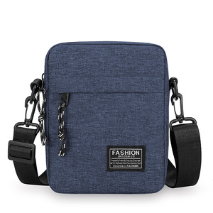 Men's Crossbody Bag Oxford Cloth Black Fashionable Chest Bag For Leisure Travel - Product Image 2