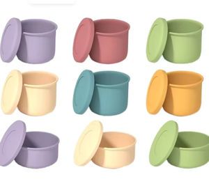 Boîte à lunch en silicone grande capacité pour la conservation des aliments, avec couvercle chauffant pour micro-ondes, vaisselle en gros pour la maison - Product Image 1