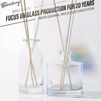 Bouteilles diffuseurs d'arômes en verre personnalisées en usine, 50 à 300 ml, rondes, couleurs et logos personnalisés, bouteilles vides pour diffuseurs à bâtonnets en verre