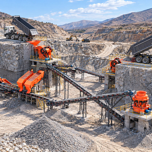Turnkey Fixed <b>Aggregate</b> Production Plant with Feeder Crushers Screens and Conveyors - Product Image 1