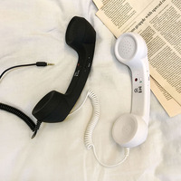 Cafele — écouteurs rétro classiques 3.5 Mm, oreillettes portables confortables, Mini haut-parleur, récepteur d'appels téléphonique, pour Iphone, téléphone Portable