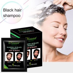 Disaar Soin Des Cheveux Naturel Plante 5 Minutes Lavage-dans les Cheveux Noirs Shampooing de Teinture Pour Cheveux et Barbe - Product Image 4