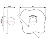 Applique murale en marbre vert naturel de forme irrégulière avec ampoule globe en verre pour chambre à coucher de luxe, éclairage d'intérieur