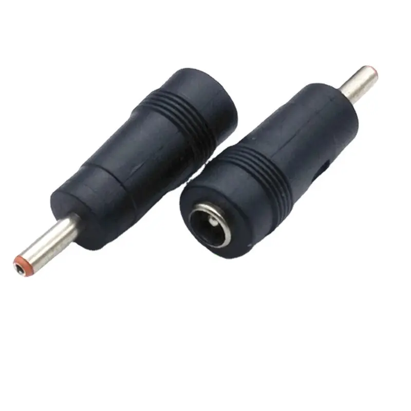 Adaptador DC macho de 3,5 mm x 1,35 mm Conector de tomada fêmea de 5,5 mm x 2,1 mm Adaptador DC Jack fêmea de 5,5 * 2,1 para macho de 3,5 * 1,35 mm