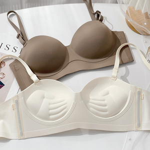 Reggiseno Sexy a mezza coppa da donna Extra espanso piccolo petto che raccoglie grande reggiseno modellante Anti-Sagging Anti-anello in acciaio Non ispessito - Product Image 1