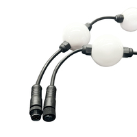 Lumières LED 3D à changement de couleur, boule LED 3D à pixels, fil d'acier programmable, sphère LED 3D