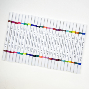 Lot de stylos marqueurs double pointe personnalisés (feutre et pinceau) pour signature, aquarelle et dessin artistique - Product Image 6