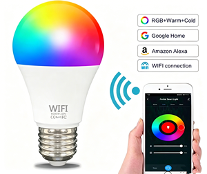 Bombilla LED Inteligente con Control Remoto TUYA BT A60, Certificación CE RoHS, E26/B22/E27, Control por Alexa y Google, Regulable, para Oficina - Product Image 2