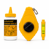 Nouveau Kit de 3 marqueurs de ligne pour le commerce transfrontalier en gros, Outil de mesure de construction de 15 m, Outils de charpentier, Poudre de niveau