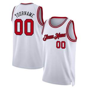 Maglia da basket personalizzata nuovo stile 100% in poliestere cucito stampato uniforme sportiva traspirante rapida asciugatura della squadra cittadina - Product Image 6