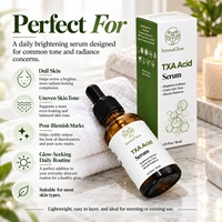 Sérum Visage Éclaircissant à l'Acide Tranexamique Fermenté (TXA) pour Corriger les Taches Brunes, l'Hyperpigmentation, Unifier le Teint et Booster l'Éclat