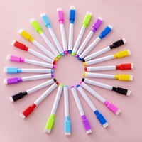 CANIA 8 Couleurs Marqueurs Magiques de Peinture à l'Eau de Haute Qualité pour Tableau Blanc, Pointe Biseautée 1,5 mm, Effaçables à Sec et à l'Eau, Stylos Flottants