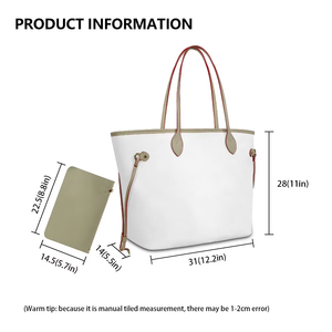 Borsa da Donna Grande Capacità Personalizzata in Pelle PU Camo Candy, Set 2 Pezzi: Borsa e Portafoglio Stampa Cloud Camo - Product Image 6