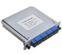 Diskon besar Pabrik Outlet tipe kaset PLC Fiber Optical Splitter 1*8 SC APC/UPC FTTH Fiber Optic Splitter