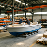 Bateau ponton en aluminium soudé de 22 pieds avec pont en EVA, porte-cannes à pêche et vivier pour la pêche en rivière, lac et loisirs