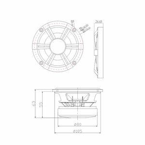 A Pair New Waterproof Plastic Marine 5 Inch Speakers H-505 Black - Product Image 6