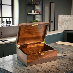 Caja <span class=keywords><strong>de</strong></span> <span class=keywords><strong>Madera</strong></span> para Recuerdos con Tapa con Bisagras para Recetas, Almacenamiento Decorativo o como Caja <span class=keywords><strong>de</strong></span> Recuerdos, <span class=keywords><strong>Cajas</strong></span> <span class=keywords><strong>Decorativas</strong></span> <span class=keywords><strong>de</strong></span> <span class=keywords><strong>Madera</strong></span> <span class=keywords><strong>de</strong></span> Acacia - Product Image 5