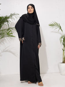 Nouvelle collection de vêtements pour femmes, abaya brodée, hijab, robe musulmane, kimono, Eid, manches longues, ample, abaya arabe, ensemble de Dubaï - Product Image 6