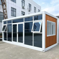 Maison conteneur modulaire préfabriquée personnalisable en kit 10ft 20ft 30ft 40ft – Bâtiment de bureau moderne, antirouille et résistant au vent