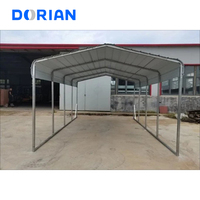 Abri métallique structure en acier 3 baies abri de stationnement auvent garage préfabriqué abris pour voitures