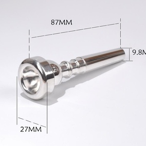 <span class=keywords><strong>Boquilla</strong></span> de <span class=keywords><strong>trompeta</strong></span>-Latón plateado con plata-<span class=keywords><strong>Boquilla</strong></span> de <span class=keywords><strong>trompeta</strong></span> cromada-3C <span class=keywords><strong>5C</strong></span> 7C - Product Image 5
