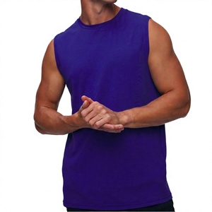 Débardeurs pour hommes en coton/fibre de bambou respirant, légers, sans manches, pour la gym, séchage rapide, vêtements de sport décontractés - Product Image 2
