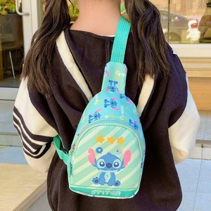 Stitch sac de poitrine pour enfants garçons et filles dessin animé imprimé mignon sac à bandoulière unique léger et décontracté sac à bandoulière de poche - Product Image 2