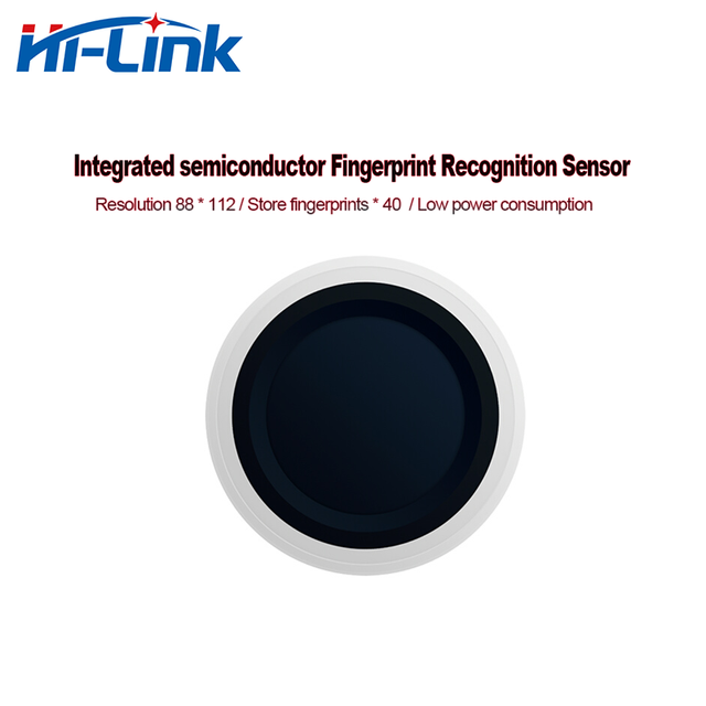 Hi-Link New Fingerprint Recognition Module HLK-ZW111 Low Power Finger Detection Integrated Fingerprint Sensor Smart Lock/Access
