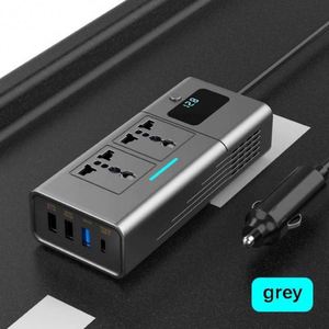 <span class=keywords><strong>Inverter</strong></span> daya mobil Digital, <span class=keywords><strong>Inverter</strong></span> daya mobil Digital Multifungsi Universal <span class=keywords><strong>12V</strong></span> 24V hingga 200 V <span class=keywords><strong>220V</strong></span> untuk Laptop dengan tipe C Pd Qc3.0 110 W