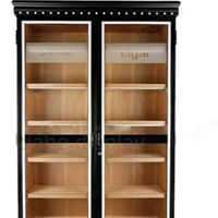 Vente chaude NOUVEAU Design Humidor Armoire À Cigares Solide Espagnol Ceder Étagères Vitrine À Cigares Classique Humidor Boîte À Cigares Armoire