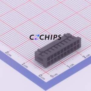 DF11-20DS-2C Housing (Wire-to-Board / Wire-to-Wire) P=2mm Connector ( Jack Structure: 2x10P )( Pitch: 2mm )( Row Spacing: 2mm ) - Product Image 1