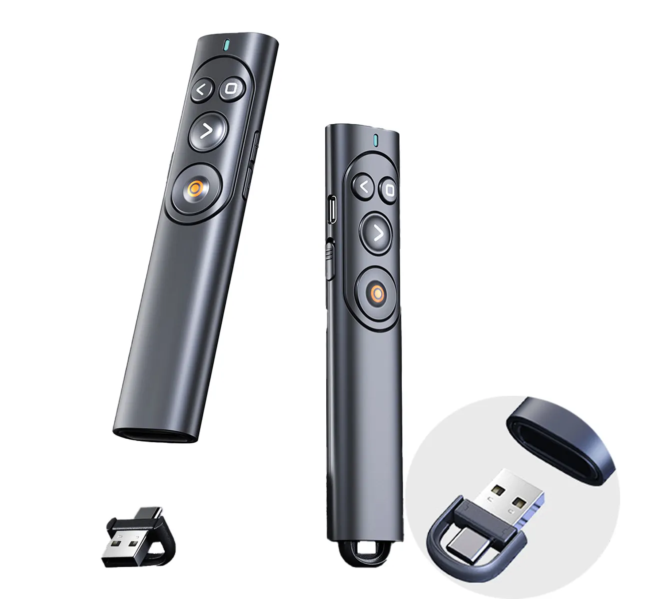 Wupro güçlü ışık kırmızı lazerler pointer clicker pointer uzaktan kumanda profesyonel USB kablosuz PPT pointer sunum