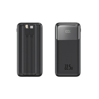 Nouvelle conception d'écran numérique avec câble intégré, station de charge portable rapide USB Type-C, écran LED, batterie externe 20000 mAh
