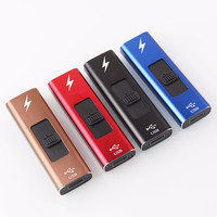 Briquet à arc plasma rechargeable par USB, style clé USB, écologique, durable, pour camping en plein air, barbecue, petit format