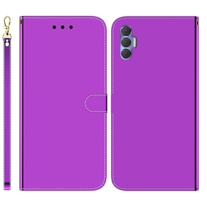 เคสโทรศัพท์หนังแบบกระเป๋าสตางค์เคลือบกระจกส่องแสงเป็นประกายวิบวับสำหรับ tecno camon 18 P 18 P 18 PREMIER 18i Phantom x <span class=keywords><strong>POP</strong></span> 5 <span class=keywords><strong>Lite</strong></span> 5P Spark 7 Pro เคสพับได้ - Product Image 5