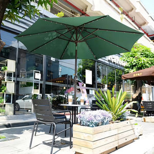 Sombrilla de aluminio para exteriores con mesa, mesa de comedor para <span class=keywords><strong>Patio</strong></span>, silla de mimbre, sombrilla de Hotel, muebles, uso Exterior de Hotel - Product Image 1