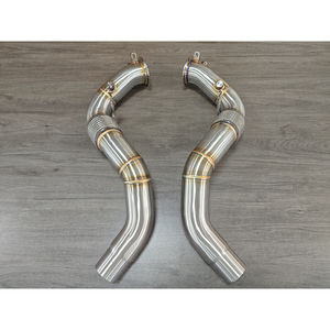 AKS Edelstahl Hosenrohr für BMW G30 550i Downpipe - Product Image 6